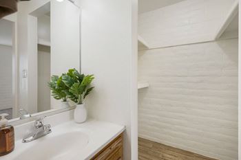 Spacious walk-in closets